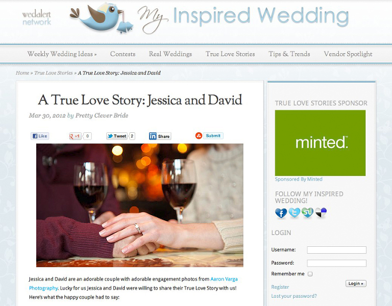 Aaron Varga Photography Featured(pp w768 h599) - Featured! | Jessica + Dave | My Inspired Wedding