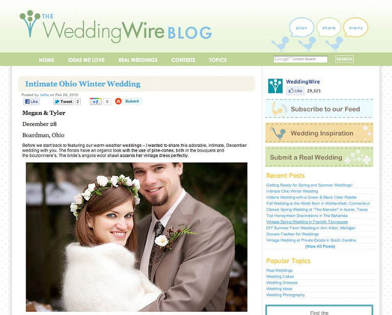 Featured Ohio Wedding Photographer(pp w768 h616) - Featured! | Megan + Tyler | WeddingWire