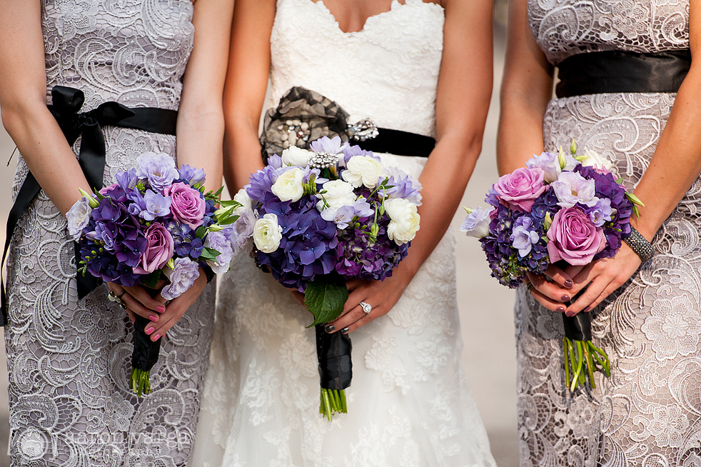 Purple White Pink Wedding Bouquet Flowers