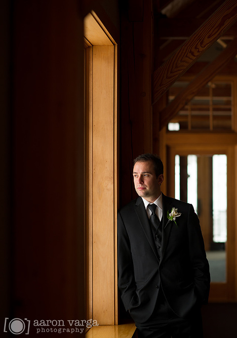 10 Winter Wedding Groom Portrait(pp w480 h685) - Jessica + Dave | Lodge at Welch Allyn Wedding Photos