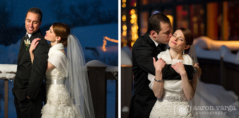26a Winter Wedding Snowy Portrait(pp w768 h380) - Jessica + Dave | Lodge at Welch Allyn Wedding Photos