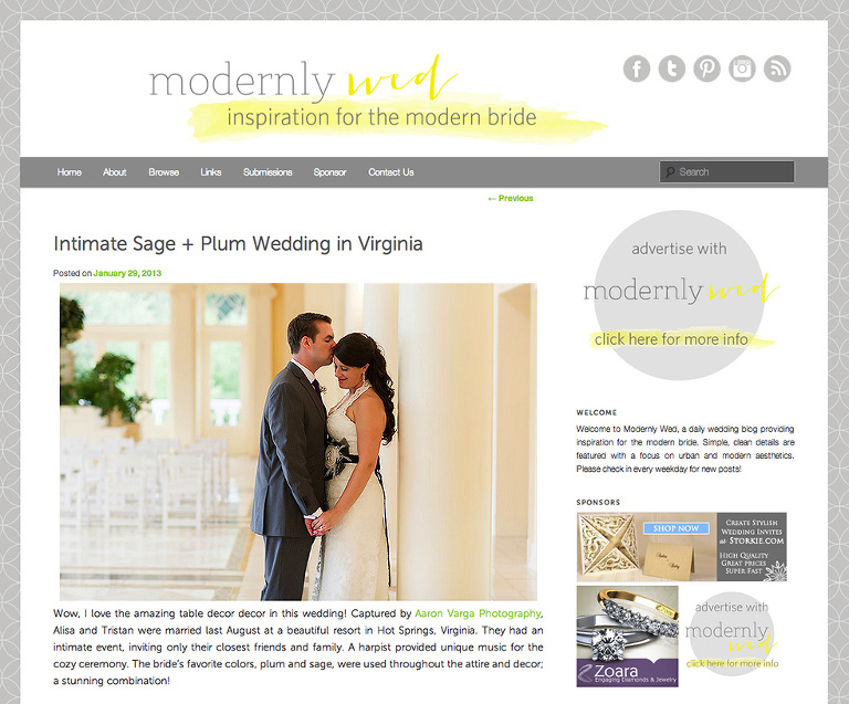 Published in Modernly Wed(pp w768 h637) - Featured! Alisa + Tristan | Modernly Wed