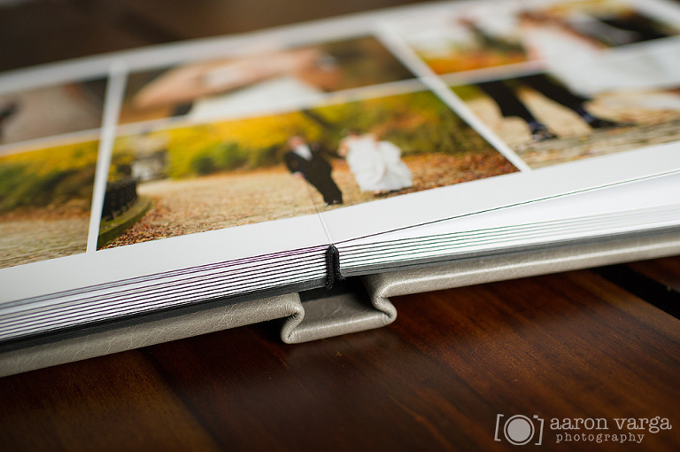 09 Wedding Album Spread Gray Leather(pp w768 h510) - Gray Leather Flush Mount Wedding Album
