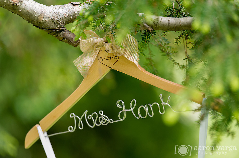 04 Custom Wedding Dress hanger(pp w768 h510) - Sam + Andy | Lingrow Farm Wedding Photos