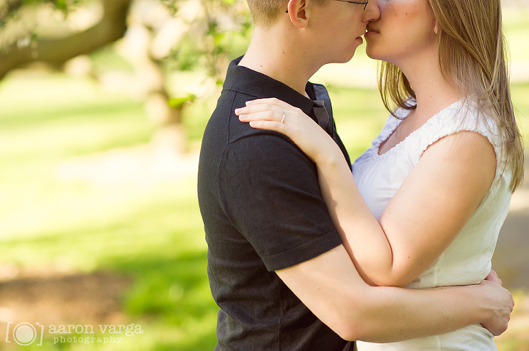06 Couple kissing engagement(pp w768 h510) - Maryana + Chris | Mellon Park Engagement Photos