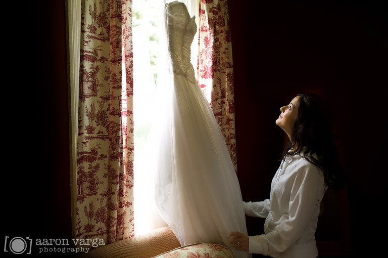 06 wedding dress window light(pp w768 h510) - Sam + Andy | Lingrow Farm Wedding Photos