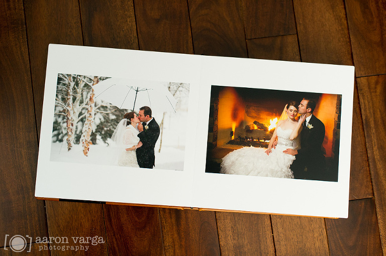 09 Finao Wedding Album Layout(pp w768 h510) - Orange and Black Flush Mount Wedding Album
