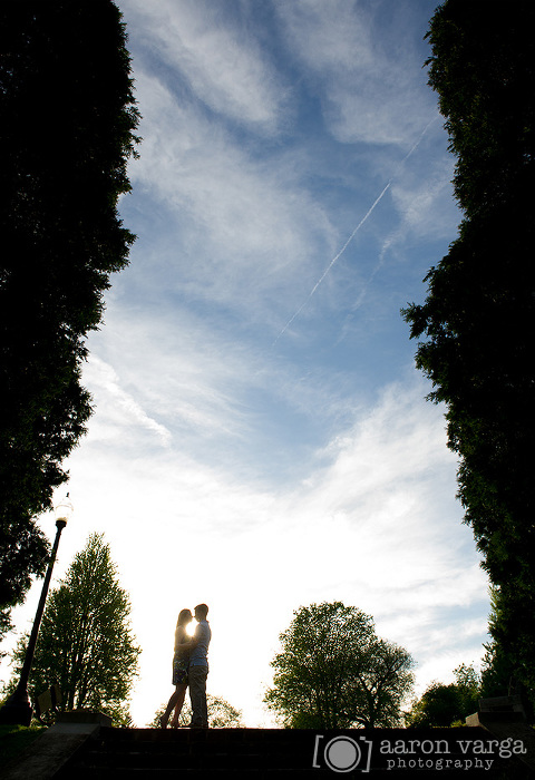 12 Silhouette engagement photo(pp w480 h700) - Maryana + Chris | Mellon Park Engagement Photos