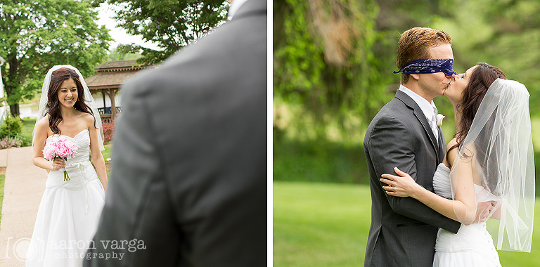 18 wedding first look(pp w768 h380) - Sam + Andy | Lingrow Farm Wedding Photos