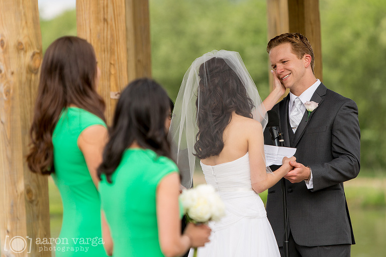 22 emotional wedding ceremony(pp w768 h512) - Sam + Andy | Lingrow Farm Wedding Photos