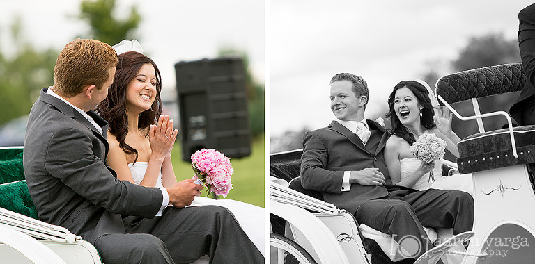 24 carriage ride recessional wedding(pp w768 h380) - Sam + Andy | Lingrow Farm Wedding Photos