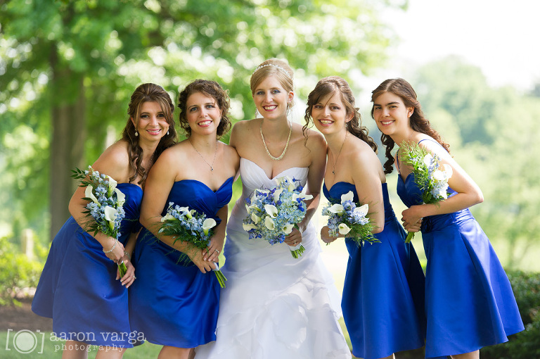 03 Blue bridesmaids dresses(pp w768 h510) - Alexis + Jon | Montour Heights Country Club Wedding Photos