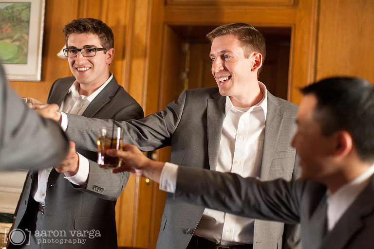 06 Groomsmen toast(pp w768 h512) - Alexis + Jon | Montour Heights Country Club Wedding Photos
