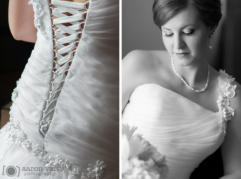 12 Black white bridal photo(pp w768 h570) - Molly + Dan | Fairmont Hotel Wedding Pittsburgh Photos