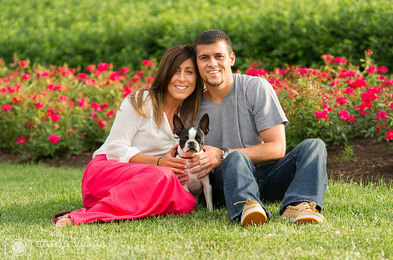 17 Dog engagement session with boston terrier(pp w768 h510) - Brittany + Brandon | Strip District Engagement Photos