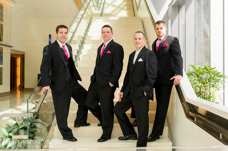 19 Groomsmen in Fairmont Pittsburgh hotel(pp w768 h510) - Molly + Dan | Fairmont Hotel Wedding Pittsburgh Photos