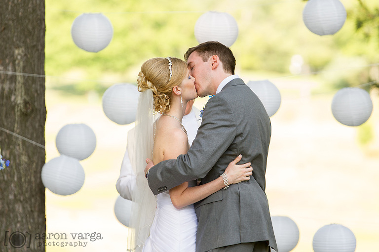 21 First kiss wedding photo(pp w768 h510) - Alexis + Jon | Montour Heights Country Club Wedding Photos