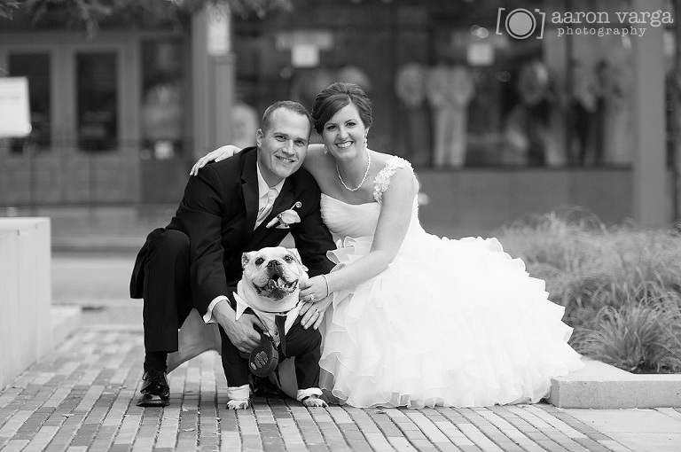 23 Bulldog wedding tux(pp w768 h510) - Molly + Dan | Fairmont Hotel Wedding Pittsburgh Photos