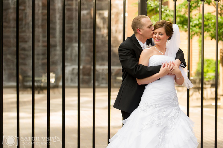 27 Bride groom photo downtown Pittsburgh(pp w768 h510) - Molly + Dan | Fairmont Hotel Wedding Pittsburgh Photos