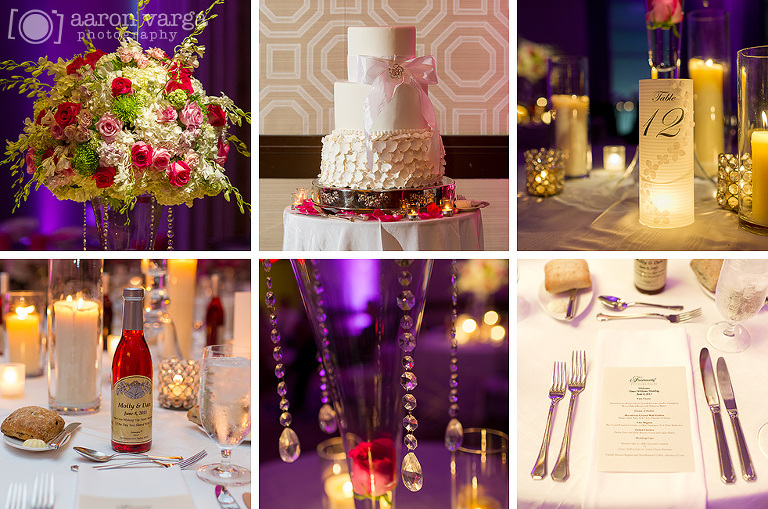 39 Fairmont hotel wedding reception details(pp w768 h509) - Molly + Dan | Fairmont Hotel Wedding Pittsburgh Photos
