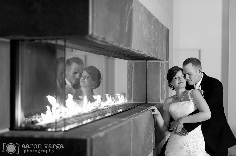 41 Photo in front of fireplace Fairmont Hotel(pp w768 h510) - Molly + Dan | Fairmont Hotel Wedding Pittsburgh Photos