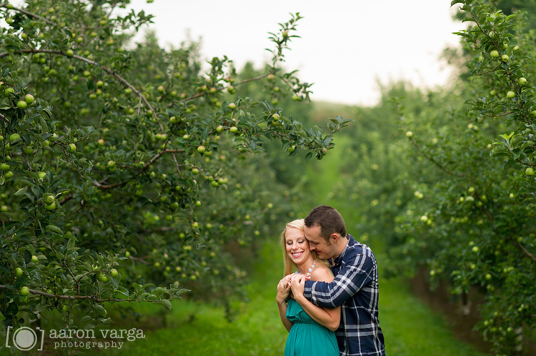 04 portraits in orchard(pp w768 h510) - Shannon + Adam | Apple Orchard Engagement Photos