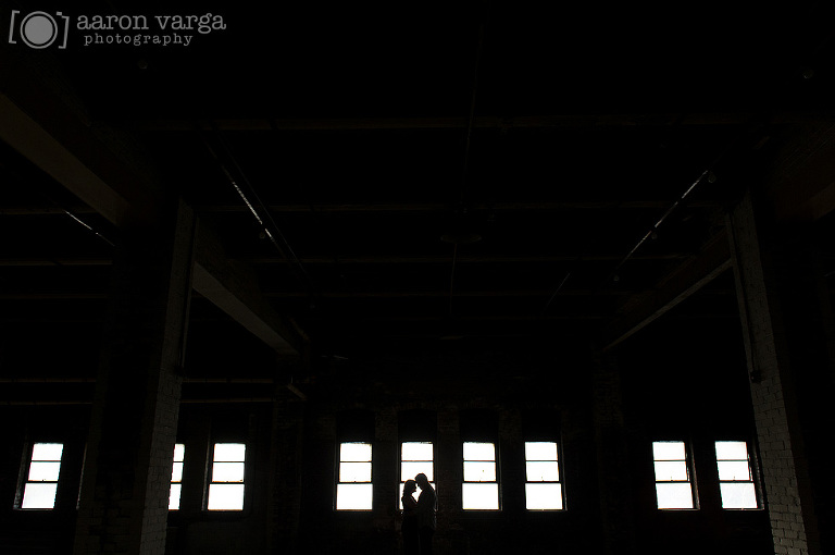 05 Silhouette engagement(pp w768 h510) - Kristina + Andy | Industrial Engagement Photos