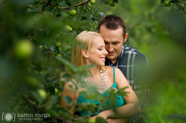 07 apple trees(pp w768 h510) - Shannon + Adam | Apple Orchard Engagement Photos