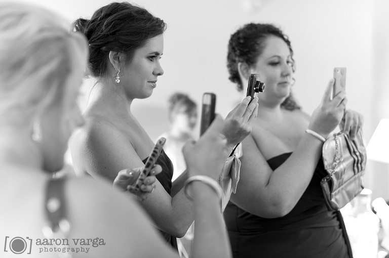 10 bridesmaids taking photos(pp w768 h510) - Julie + Brian | Chestnut Ridge Golf Resort Wedding Photos