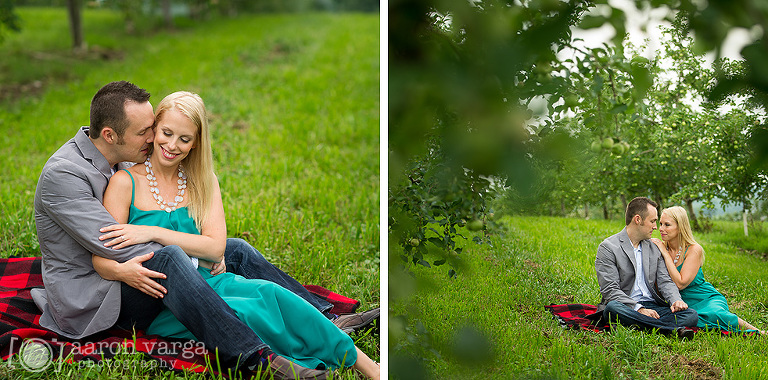 13 Picnic engagement photos in orchard(pp w768 h380) - Shannon + Adam | Apple Orchard Engagement Photos