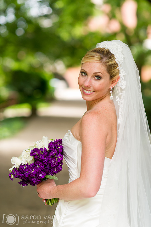 17 bride with purple flowers(pp w480 h721) - Julie + Brian | Chestnut Ridge Golf Resort Wedding Photos