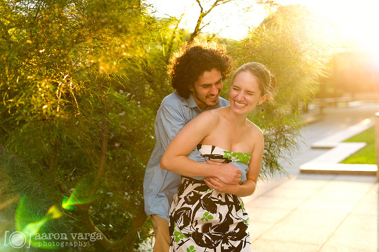 18 laughing couple at sunset(pp w768 h510) - Jamie + Jon | Point State Park Engagement Photos