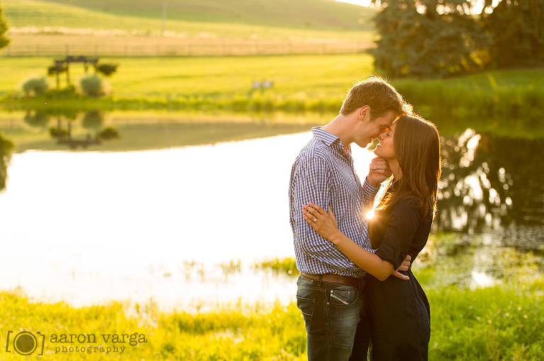 19 Engagement photos on a lake at sunset(pp w768 h510) - Alyse + James | Armstrong Farms Engagement Photos