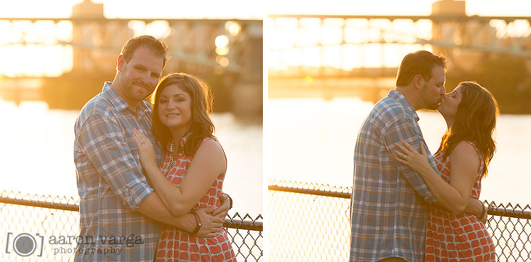 19 Sunset couple portrait(pp w768 h380) - Kristina + Andy | Industrial Engagement Photos
