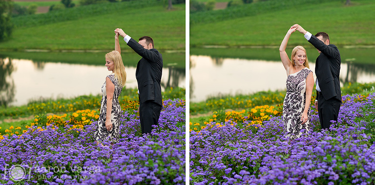 23 sweet couple dancing in field(pp w768 h380) - Shannon + Adam | Apple Orchard Engagement Photos