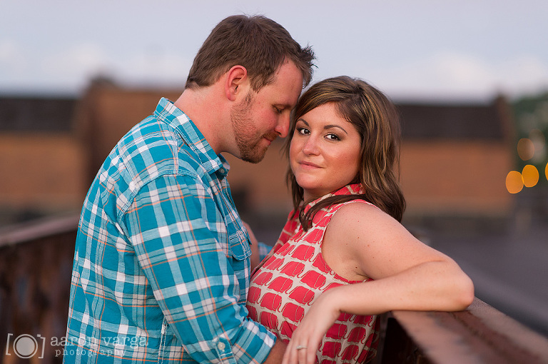 25 Couple on a warehouse rooftop(pp w768 h510) - Kristina + Andy | Industrial Engagement Photos