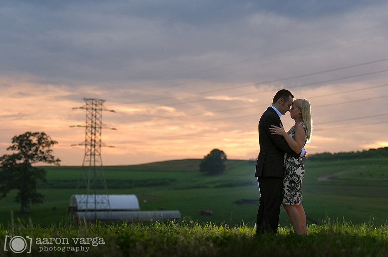 25 Farm sunset photo(pp w768 h510) - Shannon + Adam | Apple Orchard Engagement Photos