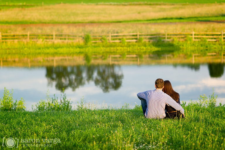 26 Farm engagement on a lake(pp w768 h510) - Alyse + James | Armstrong Farms Engagement Photos