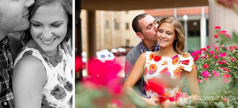 12 foreground bokeh engagement(pp w768 h350) - Carolyn + Mark | North Side Engagement Photos