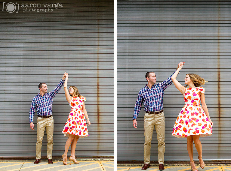 14 engagement photo dancing(pp w768 h570) - Carolyn + Mark | North Side Engagement Photos