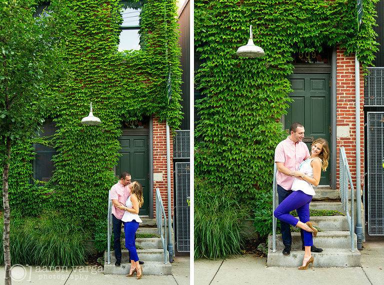 16 north side engagement stairs ivy(pp w768 h570) - Carolyn + Mark | North Side Engagement Photos