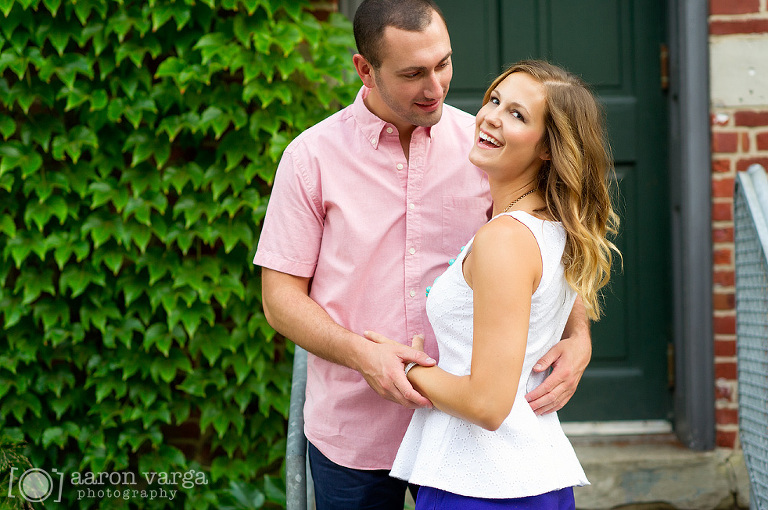 18 laughing during engagement(pp w768 h510) - Carolyn + Mark | North Side Engagement Photos