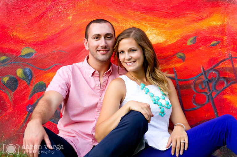 27 engagement pose sitting down(pp w768 h510) - Carolyn + Mark | North Side Engagement Photos