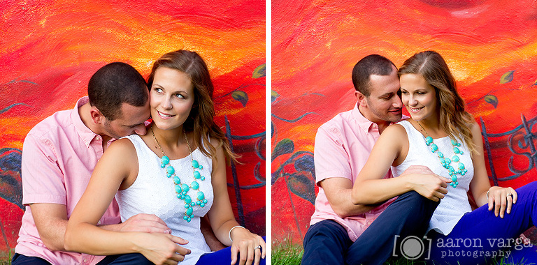 28 cute engagement photo in front of mural(pp w768 h380) - Carolyn + Mark | North Side Engagement Photos