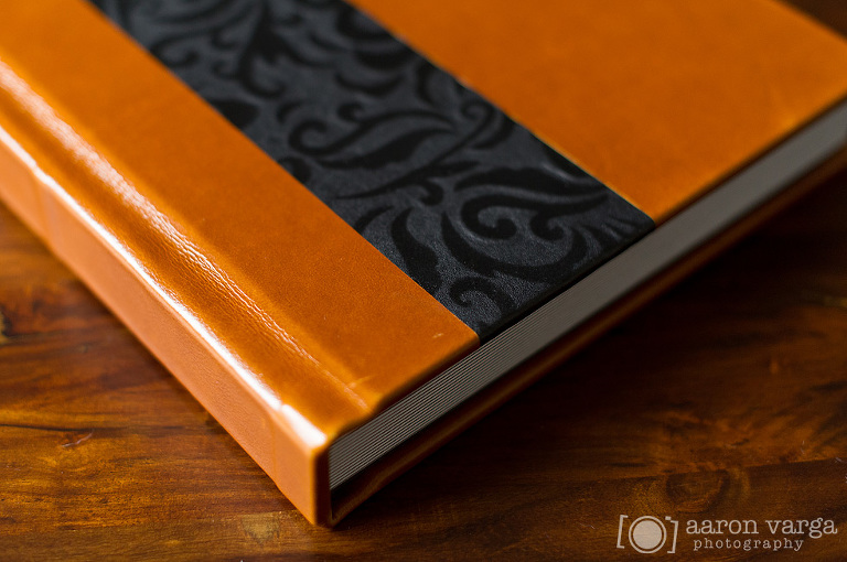 03 flush mount album(pp w768 h510) - Orange and Black Flush Mount Wedding Album