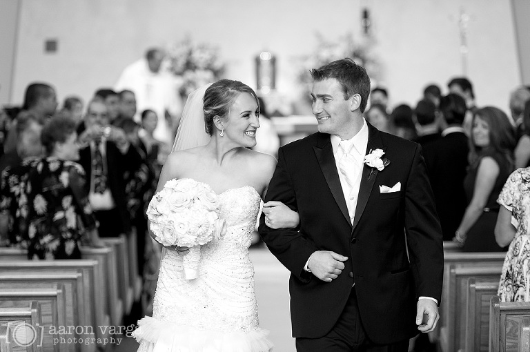 05 wedding ceremony recessional(pp w768 h510) - Kyrstin + Ben | Renaissance Hotel Wedding Photos