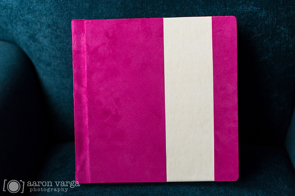 06 high quality wedding album - Hot Pink and White Flush Mount Wedding Album