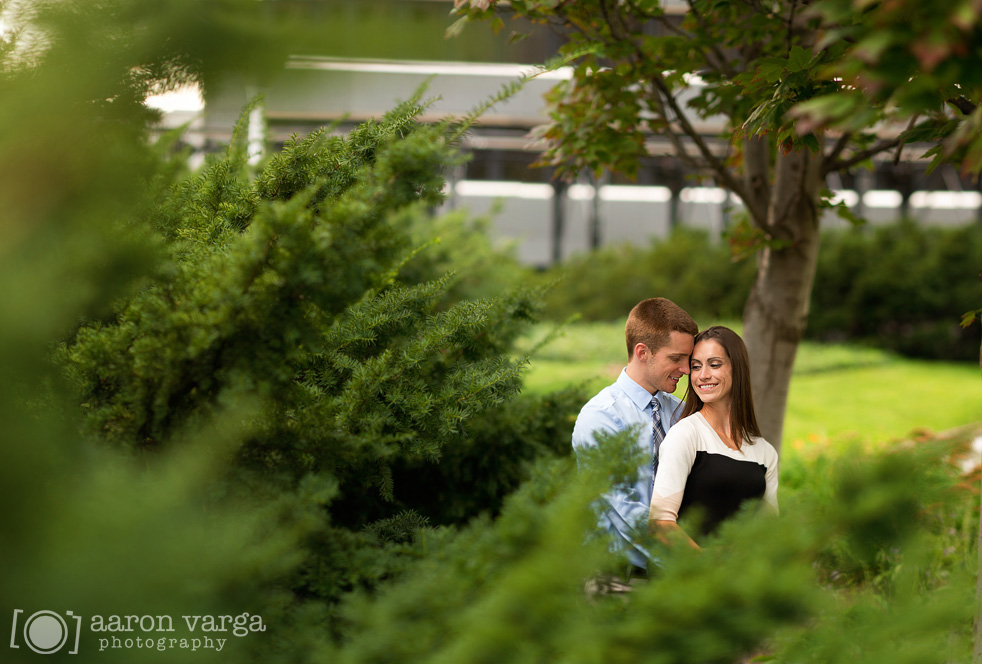 08 pittsburgh downtown - Jackie + Zach | PPG Plaza Engagement Photos