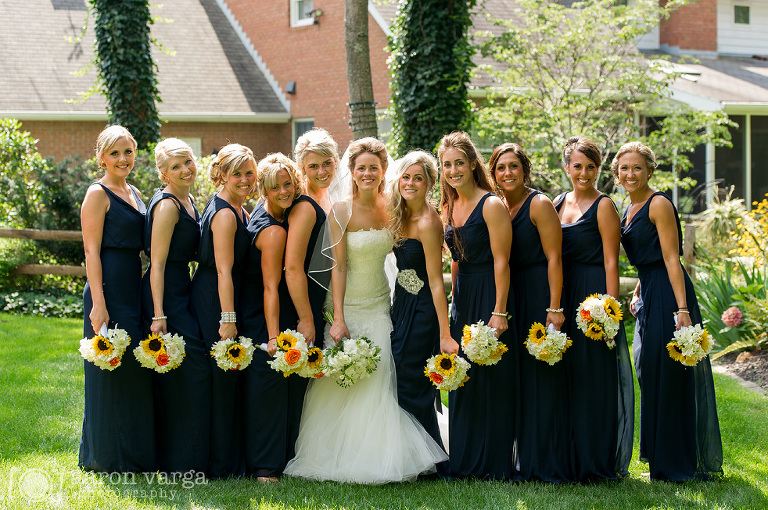 53 blue bridesmaids dresses(pp w768 h510) - Lauren + Ryan | Rolling Acres Golf Course Wedding Photos