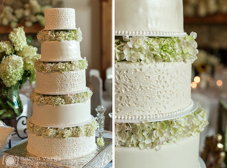 80 white green wedding cake(pp w768 h570) - Lauren + Ryan | Rolling Acres Golf Course Wedding Photos